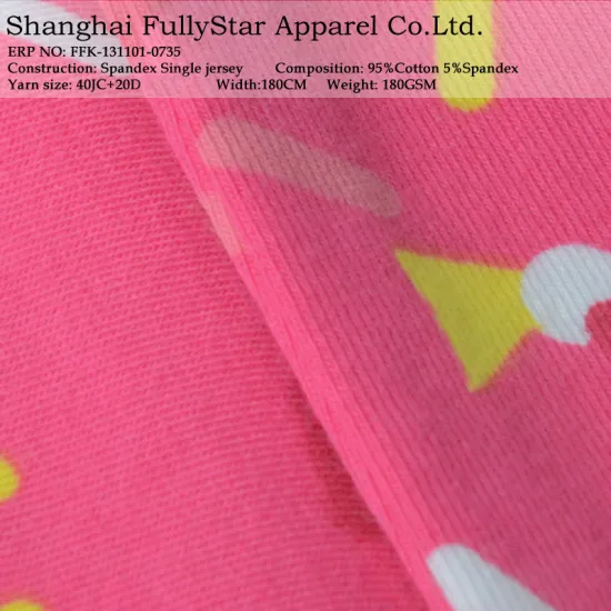 high quality knitted fabric printed cotton fabric