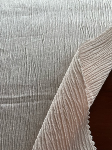 Crinkle Effect Viscose Rayon Fabric
