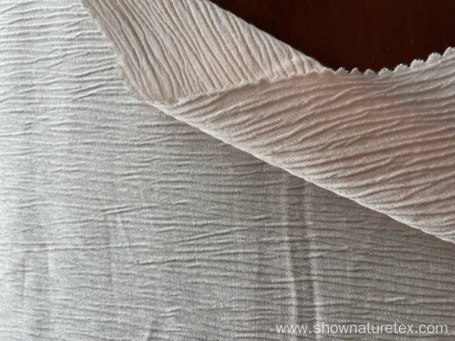crinkle effect viscose rayon fabric