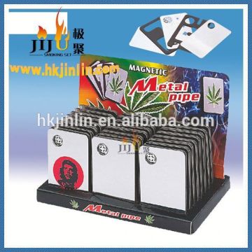 Yiwu jiju JL-134 2014 new product magic card metal smoking pipe