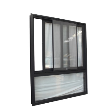Custom Double Glazed Aluminium Sliding Windows with Fixed Panels and Fly Screens