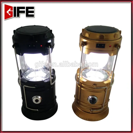 GF-9054 new design 1+6 led solar camping light, solar panel led camping lantern, brightness adjustable solar camping light