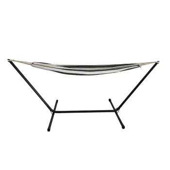 Outdoor Garden Hammock with Stand - Canvas Material Hammock Frame without Wood Bar