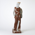 Hand Carved Marble Maidens Red and White Classic