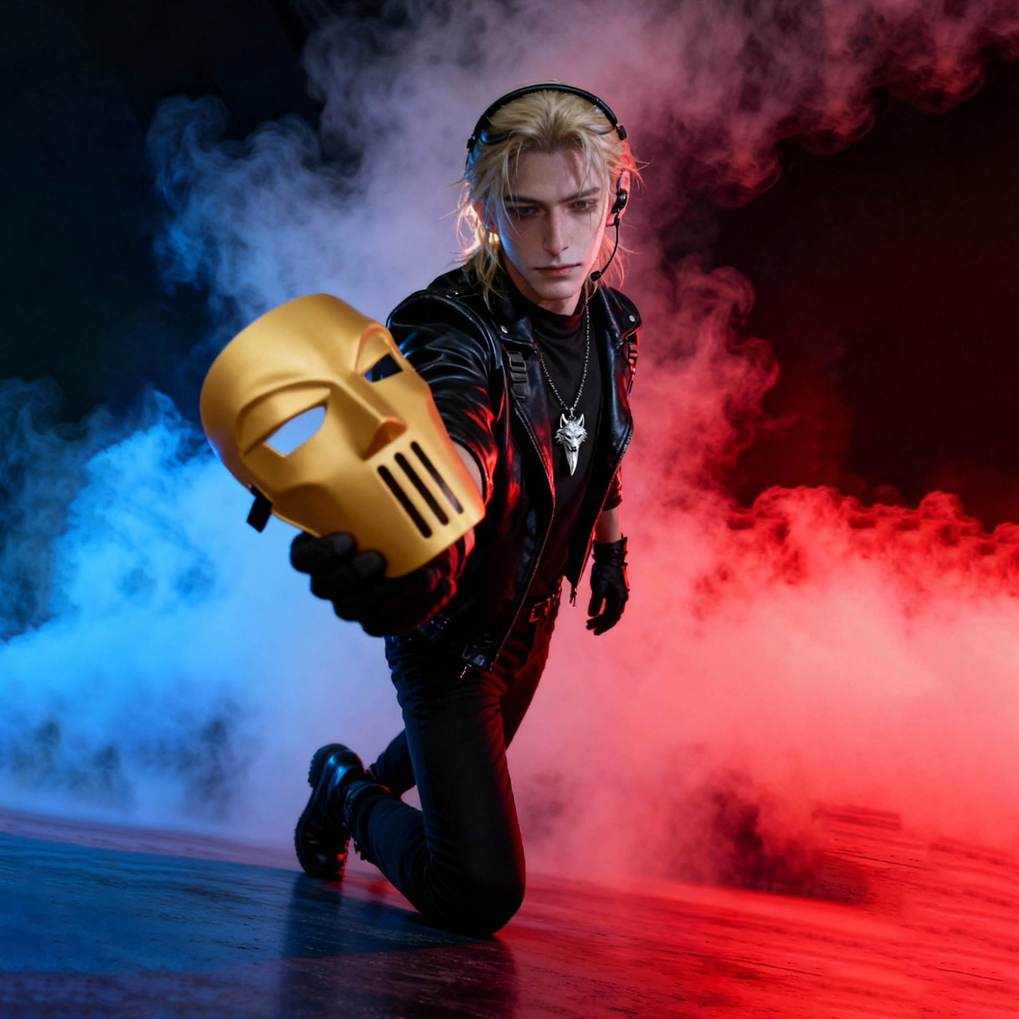 Cosplay Props Gold Mask