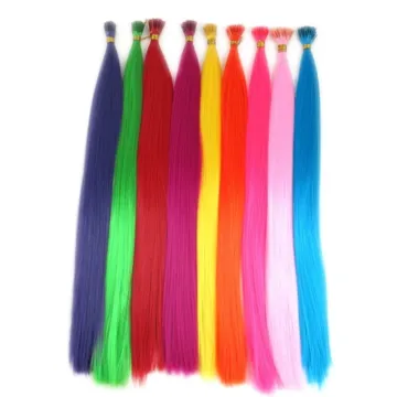 XUCHANG HARMONY straight colorful heat resistant synthetic pre-bonded 1 gram I tip hair extensions