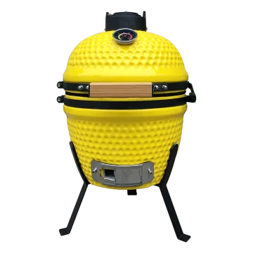 13 Inch Green Ceramic Egg Joe Kamado BBQ Grill - Charcoal Smoker Sale for Camping