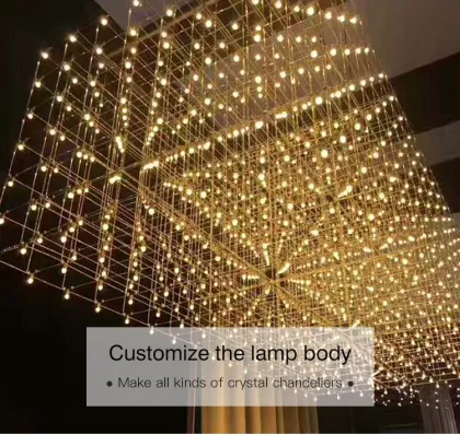 Moroccan Modern Electric Sparkle LED Crystal Chandelier Ceiling Light