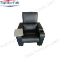 Modern recliner movie sofa with two cup holder