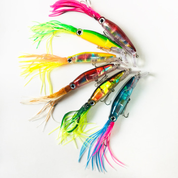 Runtoo Wholesale Luminous Squid Jig Minnow Lure for Hard Bass