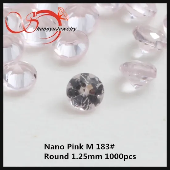 Wholesale Price 1.5mm Hot Sale Round Pink Nano stone