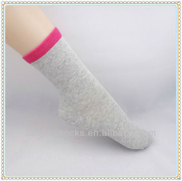 Solid color women spring thin cotton socks