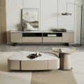 Modern Elegance Book Shelf TV Console z drzwiami