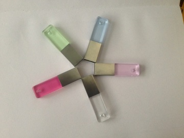 Newly Crystal USB Flash Drive with LED Light