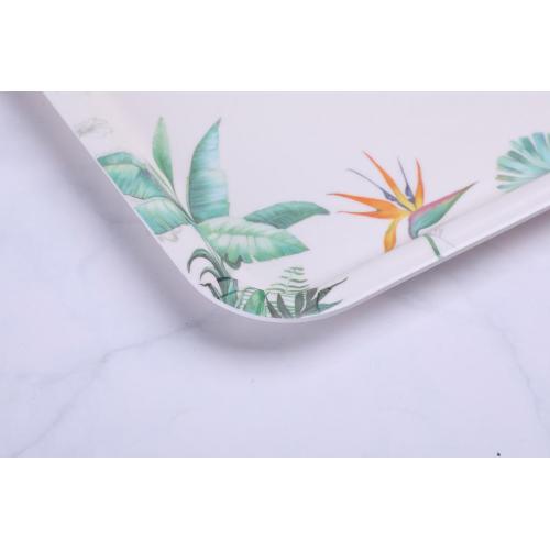 garden rectangular serving tray