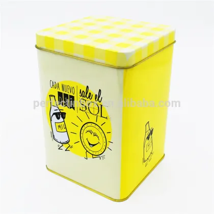 square tin cans for food packaging/food storage tin cans