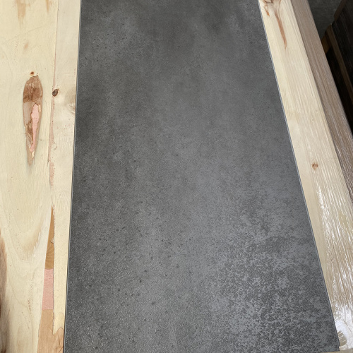 Polished Dark Gray Cement SPC Stone Flooring