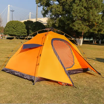 Solar-Powered Camouflage Awning Insulated Trailer for Desert Camping with Rubber Mat