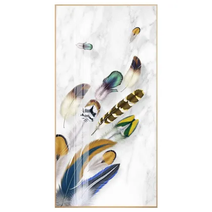 HD Fashion Rectangle Abstract Home Wall Crystal Porcelain Decorative Painting