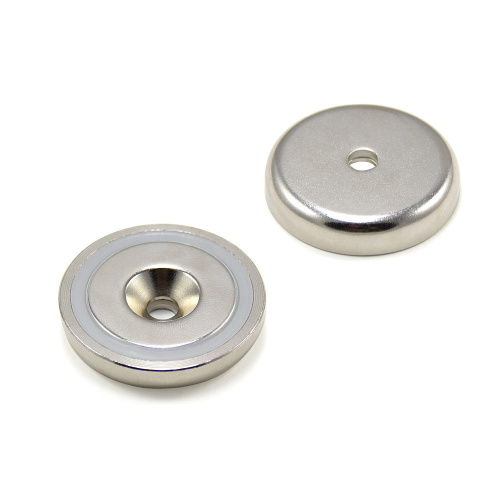 Pot Magnets With Through Hole Ndfeb Pot neodymium magnet with countersunk hole Manufactory