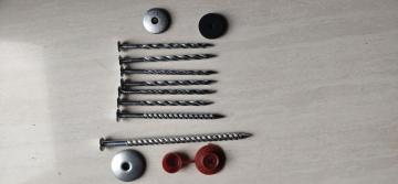 Combined Corrugated Nails with Cap