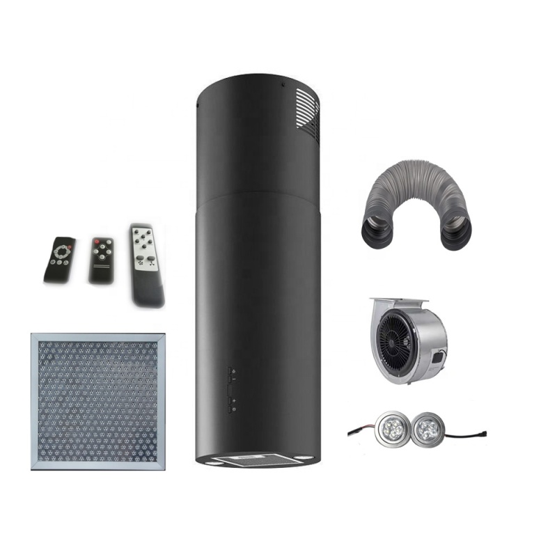 Major Kitchen Appliances Curved Tubular's Cooker Hood Extractor Cooker Hood Kitchen Vent ISLAND Range Hood Chimney