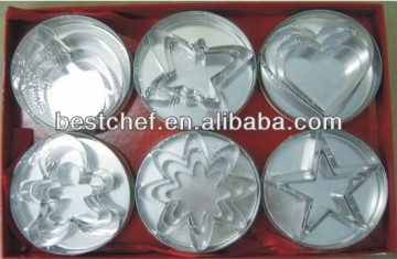 Cookie cutter set of 3pcs 6 sets/gift box