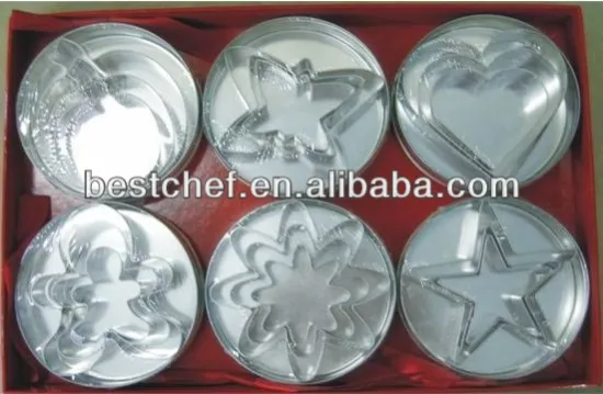 Cookie cutter set of 3pcs 6 sets/gift box