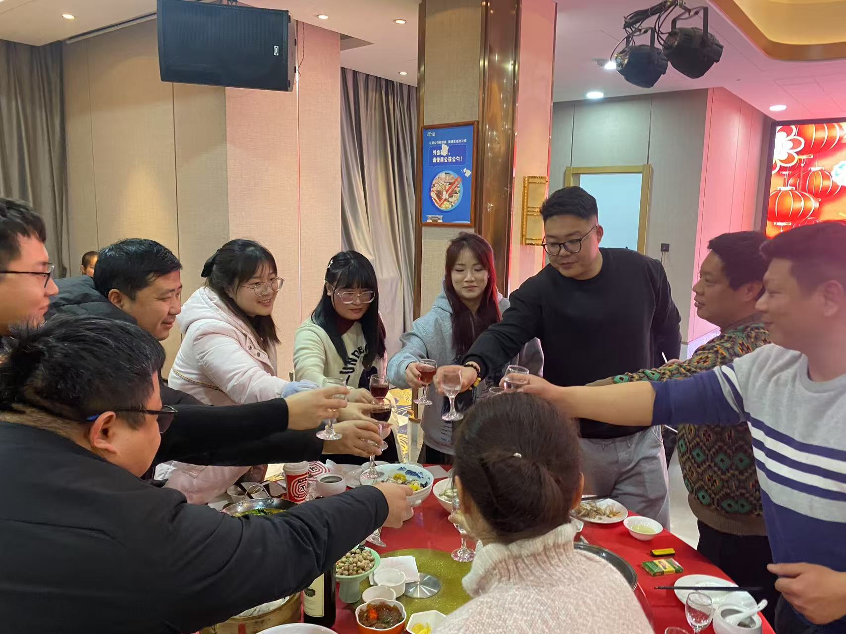 Drinking and having fun together