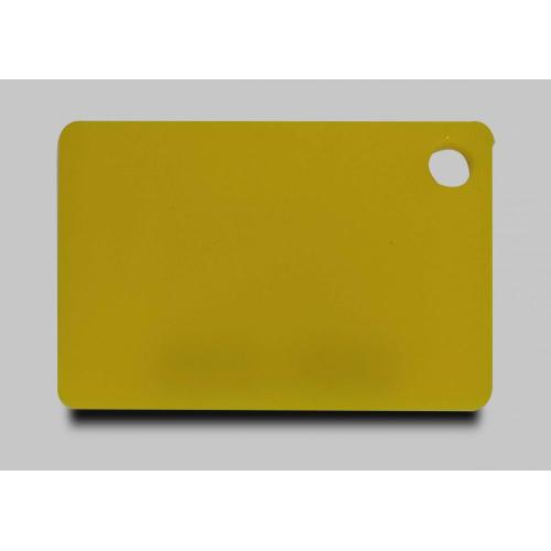 Feuille acrylique coulée jaune