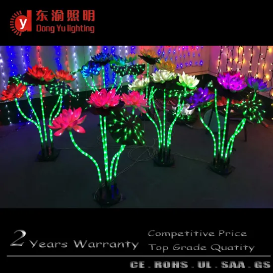 2016 new light led flower lights wedding decoration lotus lighting