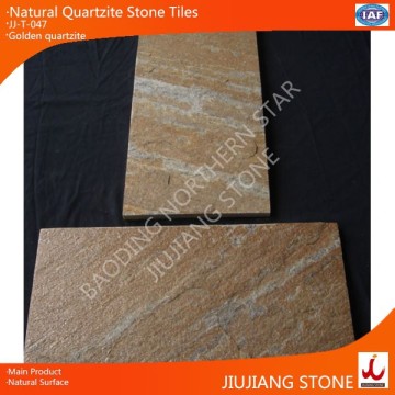 natural golden quartzite stone tiles
