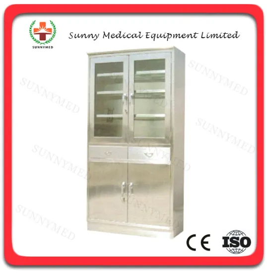 SY-R086 Hospital medical Stainless steel Apparatus Cupboard for equipment
