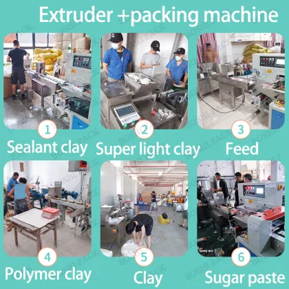Fast Speed Extrude Machine for Light Clay and Play-Doh Packing