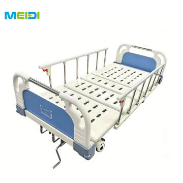 3 cranks height adjustment medical bed