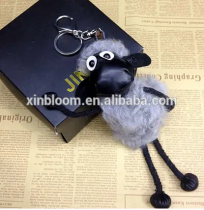 shaun the sheep doll plush bag key-chain ring small hanging pendant fao bag and car