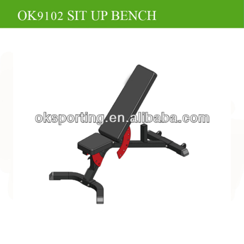 Adjustable exercise bench