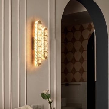 Customized Hotel Corridor LED Crystal Wall Lamp Light