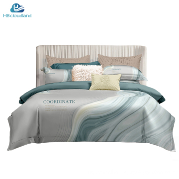 Cloudland Qili Printed Designer 100% Cotton Duvet Cover Set Queen Size 3 Pieces