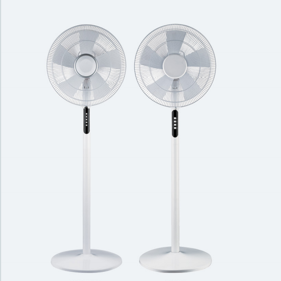 16 Inch 3-Speed Pedestal Floor Fan Standing Fan for Home with Oscillating Dual Blades AC Motor With Remote Control Timer