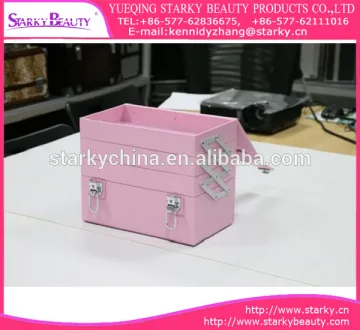 2016 wholesale cheapest professional cosmetic nail trolley makeup cases