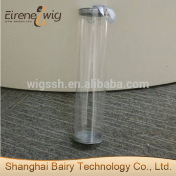 Plastic clear hair tubes