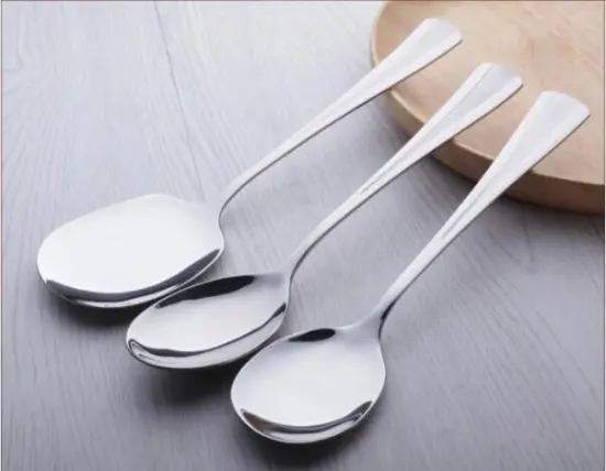 V-shaped Stainless Steel Dinner Spoon