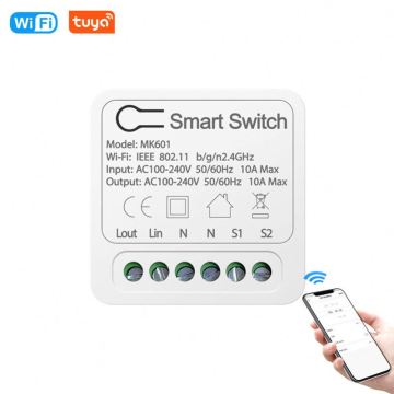 Smart Mini DIY Contrôle à 2 voies Commutateur WiFi pour la domotique (10A / 16A)