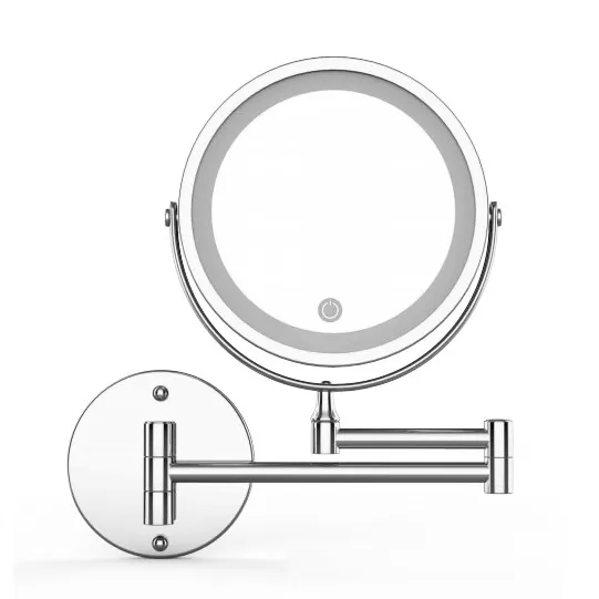Wall Mounted 3W 5x 10x Magnifying Makeup Mirror for Bathroom