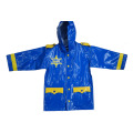 high quality cartoon design PU raincoats for kids