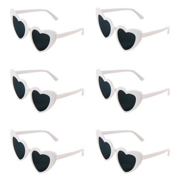 Vintage herzförmige Sonnenbrille - Junggesellenpartyzubehör und Geschenke