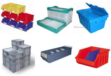 Injection Nesting Folding &amp; Stacking Plastic Storage Boxes With Lids For Pvc-u Pipe System