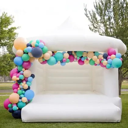 High Quality White Castle Bouncy Wedding Jumper Bounce House