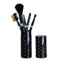 Ensemble de pinceaux de maquillage en aluminium décoré en strass 5 pcs